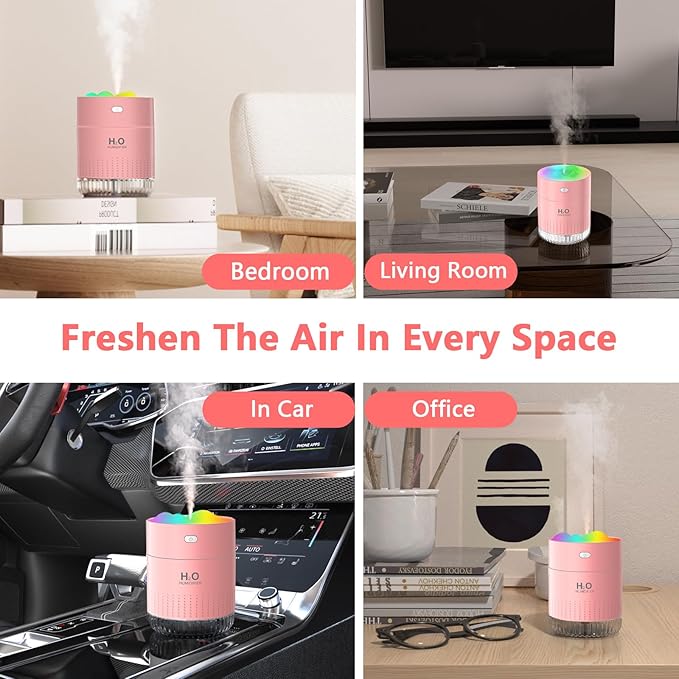 Portable Small Humidifiers for Bedroom Baby, Rechargeable Mini Cool Mist Plant - Image 8