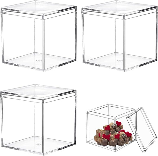 Acrylic Box 4Packs Clear Boxes by LOVPLAY