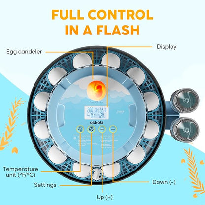18 Egg Incubator with Automatic Egg Turning and Humidity Control – Egg - Image 2