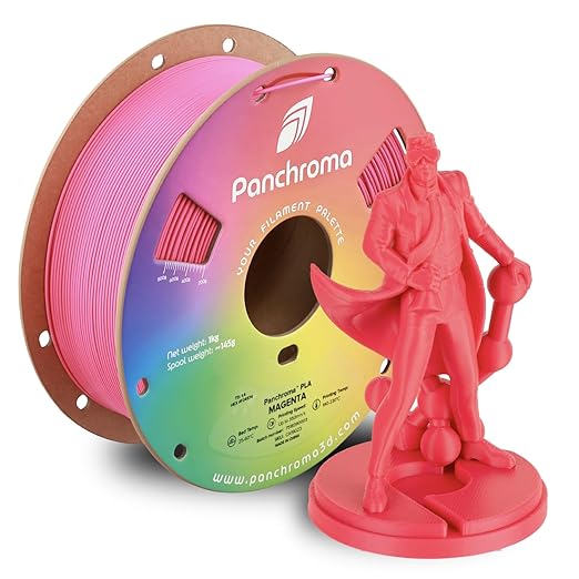 Panchroma PLA Magenta 3D Printer Filament, 1kg Spool, High Speed Printing by Polymaker
