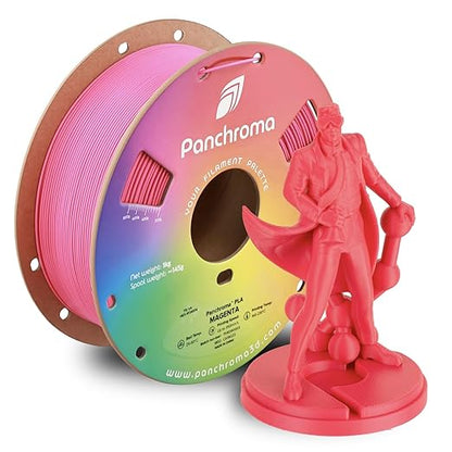 Panchroma PLA Magenta 3D Printer Filament, 1kg Spool, High Speed Printing by Polymaker
