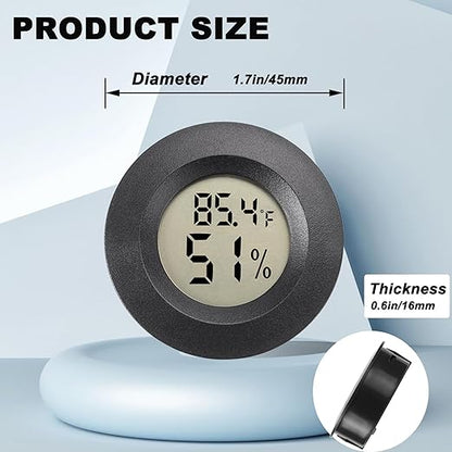 Mini Hygrometer Digital Thermometer Humidity Meter 2 Pack Hygrometer - Image 2