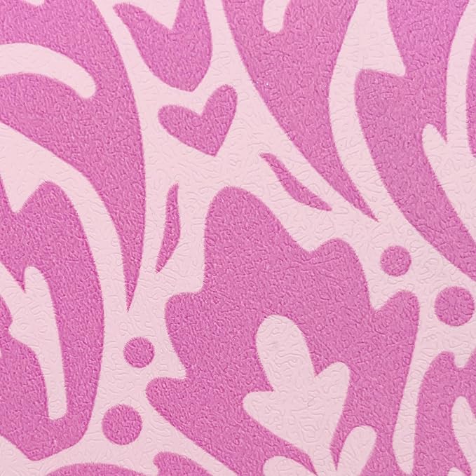 Yifely Vintage Pink Damask Self-Adhesive Shelf Drawer Liner Moisture Proof PVC - Image 10