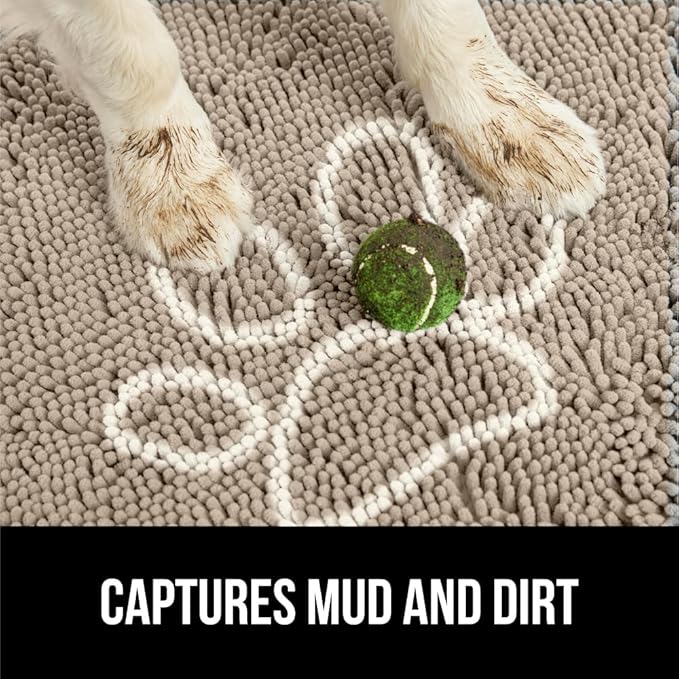GORILLA GRIP SOAKSTOPPER Dog Door Mat, 36x24 Machine Washable Rug Absorbent - Image 4