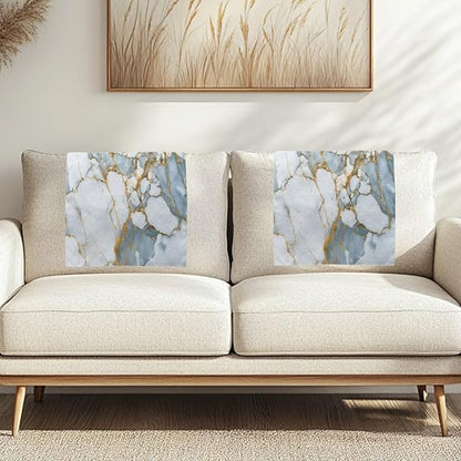 Blue Marble Headrest Cover Furniture Covers - Image 2