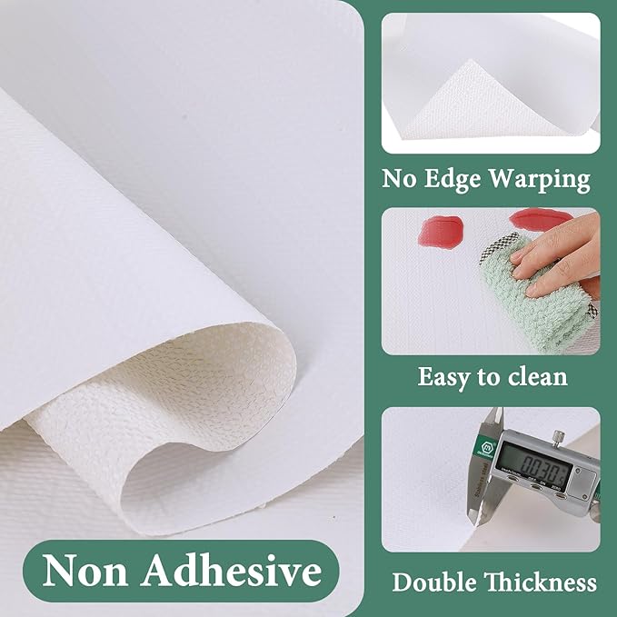 Drawer and Shelf Liner for Kitchen Cabinet: 12 in X 30 Ft Non Slip Waterproof - Image 3