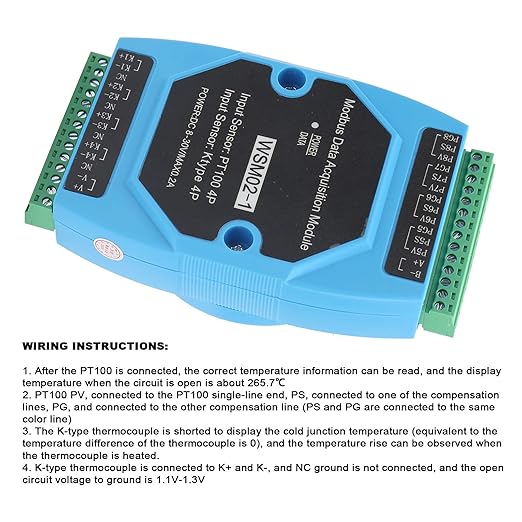 Temperature Data Acquisition Module 4PT100 4KType WSM02 1 Industrial Grade High - Image 2