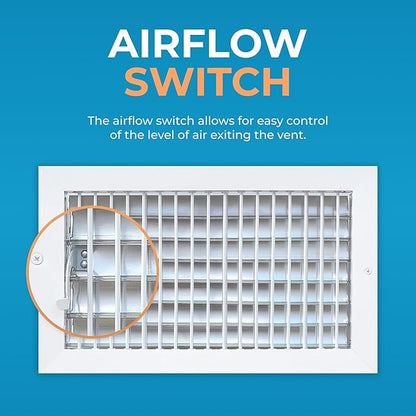 Aluminum 14 x 8 Inch Air Vent Covers Wall AC Grille – Premium Register Vent - Image 4