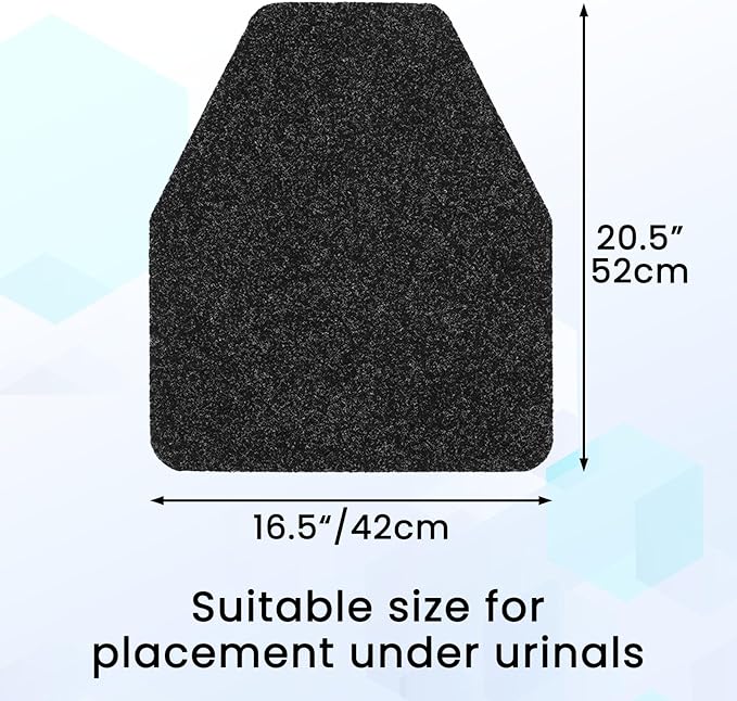 6 Pack Commercial Urinal Mats, Non-Slip Urinal Floor Mat - Image 3