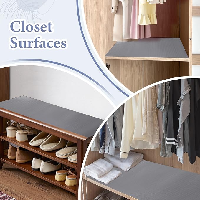 Drawer and Shelf Liner for Kitchen Cabinet: 17 in X 20 Ft Non Slip Waterproof - Image 7