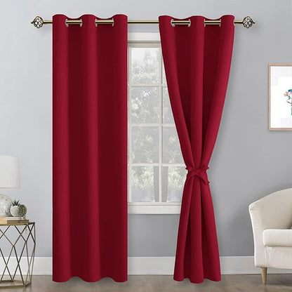 Hiasan Blackout Curtains for Bedroom, 38 x 84 Inches Long - Image 7