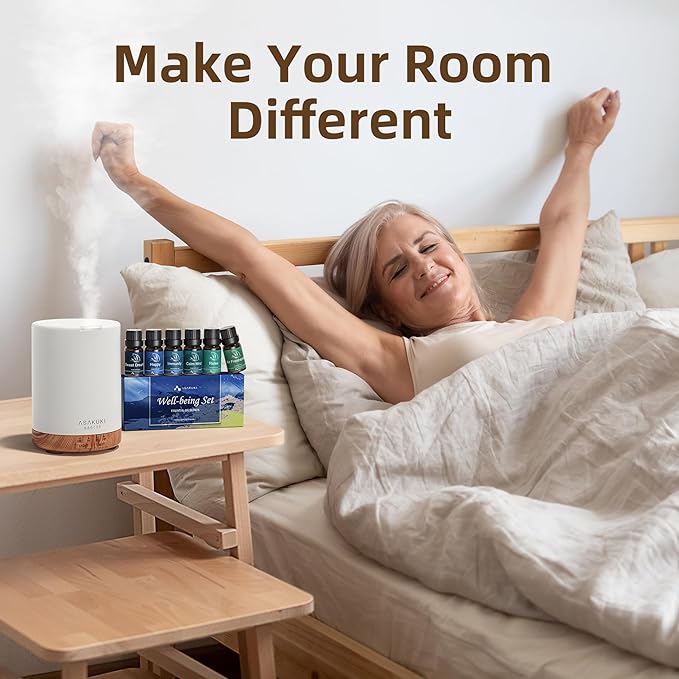 ASAKUKI Essential Oil Diffuser, Aromatherapy Cool Mist Home Humidifier - Image 5
