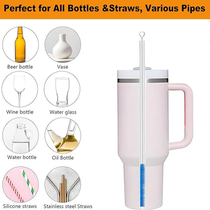 Milk Foamer Hose Brush, Long Thin Nylon Tube Cleaning Brushes Ideal - Image 2