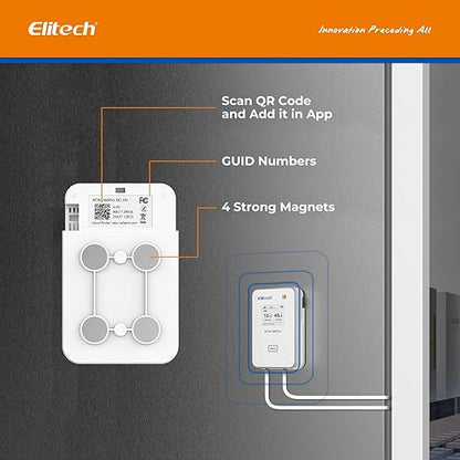Elitech 2.4GHz/5GHz WiFi Real-Time Temperature Humidity Monitor, Dual Channel - Image 4