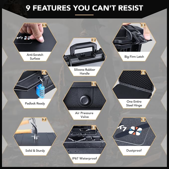 Lykus HC-4610 Waterproof Hard Case - Image 5