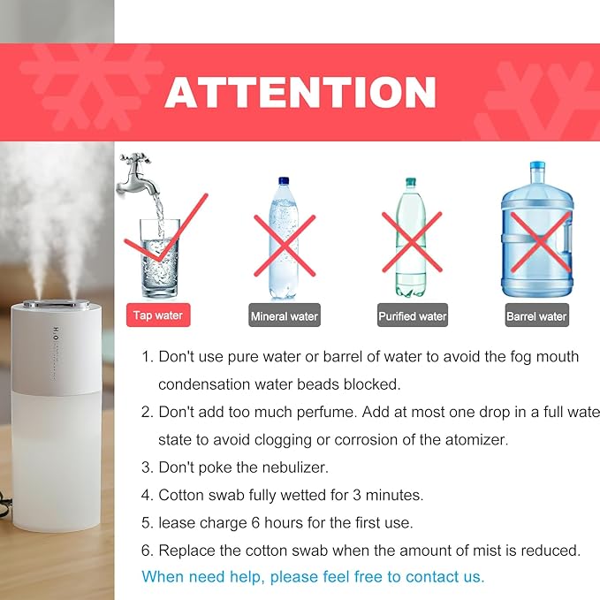 Dual-spray 400ml Mini Humidifier - Image 2