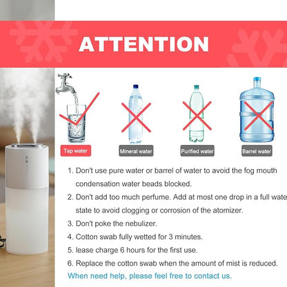 Dual-spray 400ml Mini Humidifier - Image 2