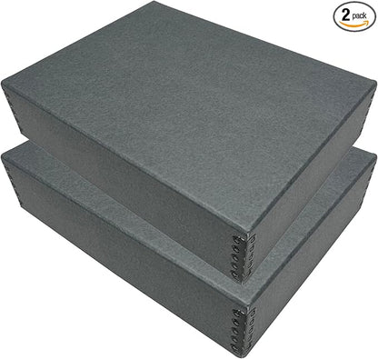 Lineco Museum Archival Storage Box, 9.75x12.75x3 in. Drop Front Design. by Lineco