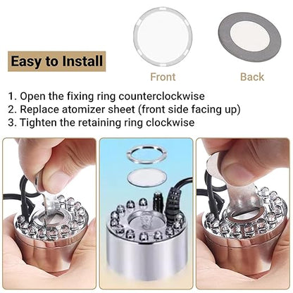 10Pcs Ultrasonic Mist Maker Fogger Ceramic Discs Replacement 20mm Atomizer - Image 5