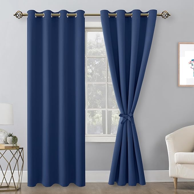 Hiasan Blackout Curtains for Bedroom, 52 x 96 Inches Long - Image 2