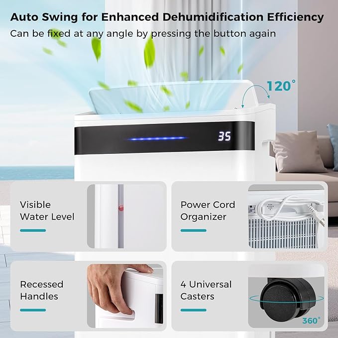 COSTWAY 4, 500 Sq. Ft Dehumidifier - Image 6