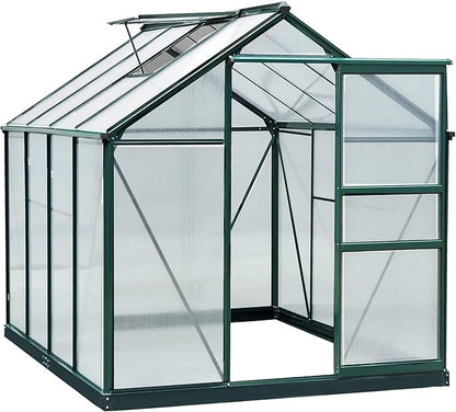 Outsunny 6' x 8' Greenhouse for Outdoors, Polycarbonate Greenhouse by Outsunny
