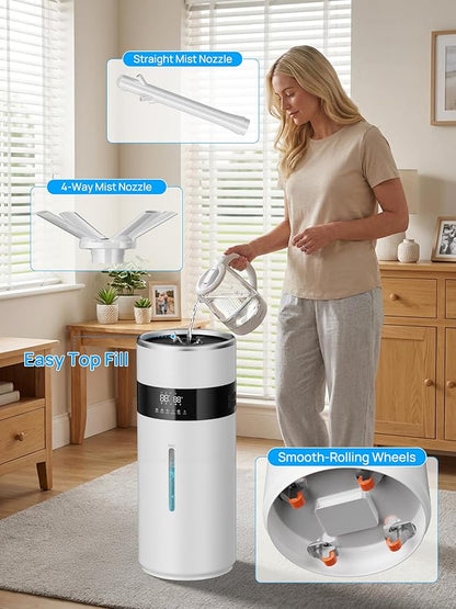 1200ml/h Humidifier for Bedroom up to 2000 sq.ft, 4.8Gal/18L Large Tank - Image 5