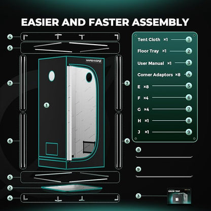 MARS HYDRO 2.3x2.3 Advanced Grow Tent, - Image 8