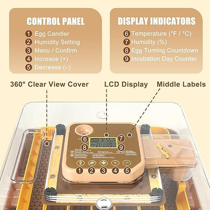 4th Gen - 48 Egg Fully Automatic Incubator, 2026 Upgraded Design, Intelligent - Image 2