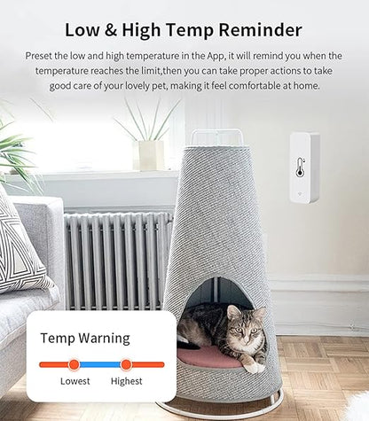 4-Pack WiFi Temperature Humidity Sensor: Indoor Thermometer Hygrometer - Image 2