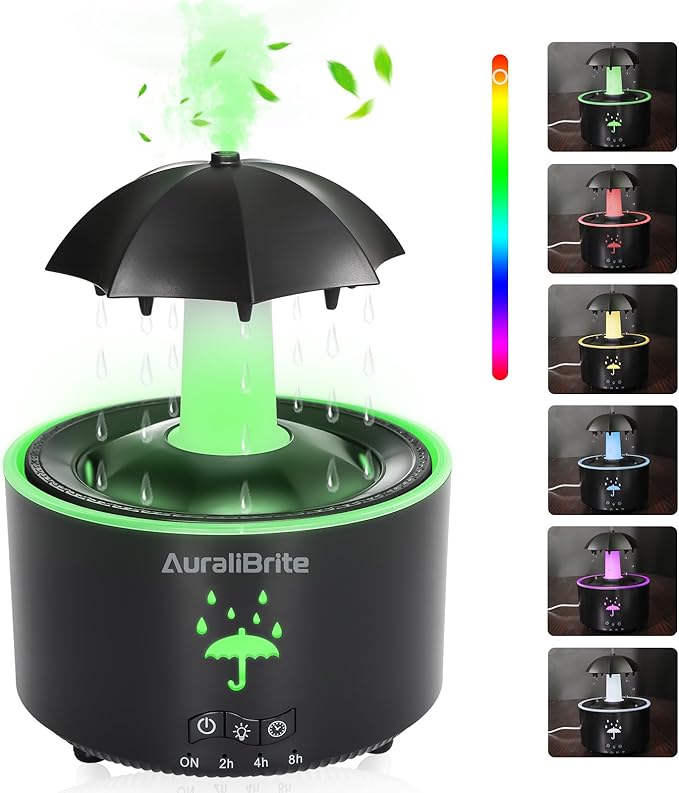 Aesthetic 2-in-1 Humidifier Oil Diffuser by AuraliBrite