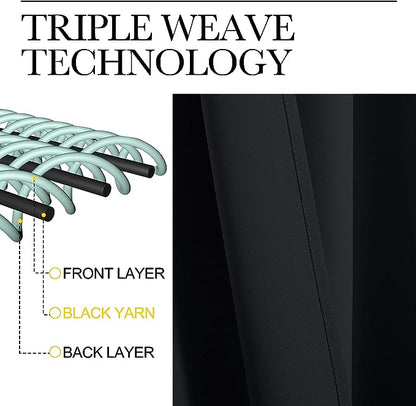 NICETOWN Black Blackout Curtain Blinds - Image 4