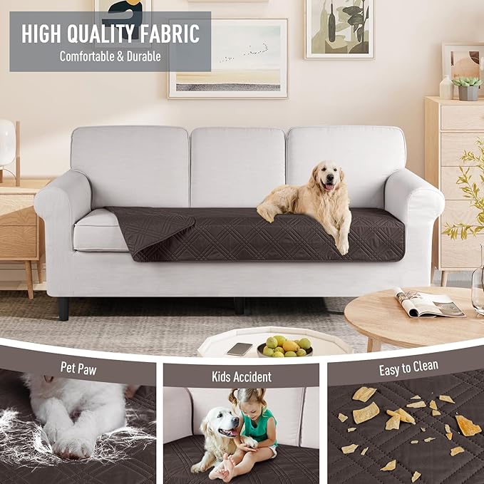 TAOCOCO 100% Waterproof Couch Cushion Cover Reversible Sofa Seat Cover - Image 4