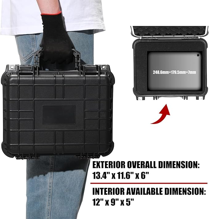 Mayouko 13.4" Waterproof Plastic Toolbox - Image 5