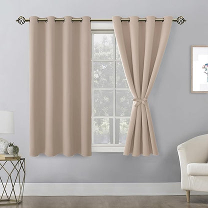 Hiasan Blackout Curtains for Bedroom, 52 x 54 Inches Long - Image 7