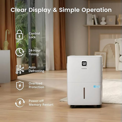 Kesnos 80 Pints Energy Star Dehumidifier - Image 7
