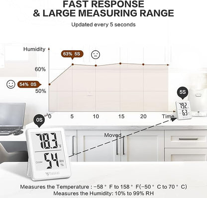 DOQAUS Digital Hygrometer Indoor Thermometer Humidity Gauge Room Thermometer - Image 4