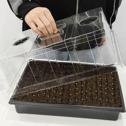 Seed Starter Tray with Grow Lights – 4 Pack Seedling Trays with 5" Humidity - Image 7