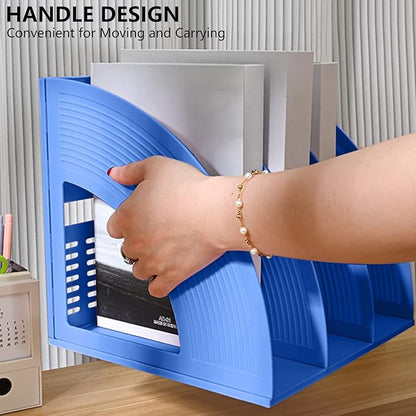 Marte Vanci Magazine File Holder Book Desktop Organizer Plastic Storage Sturdy - Image 3