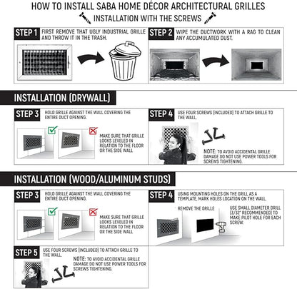 SABA Home Decor Air Vent Cover Grille - Image 8