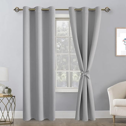 Hiasan Blackout Curtains for Bedroom, 42 x 84 Inches Long - Image 2