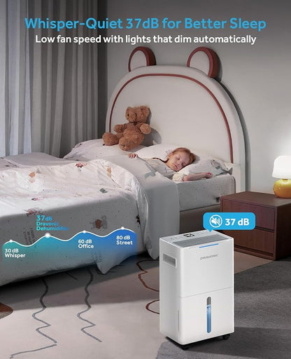 21 Pints Dehumidifier for Basement, 1500 Sq. Ft Dehumidifiers for Home - Image 6
