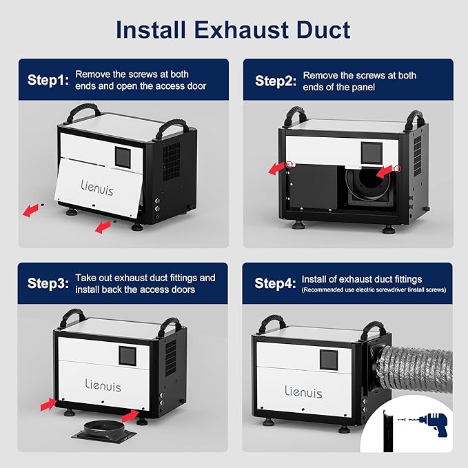 Crawl Space Dehumidifier with Drain Hose, Industry Water Damage Restoration - Image 8