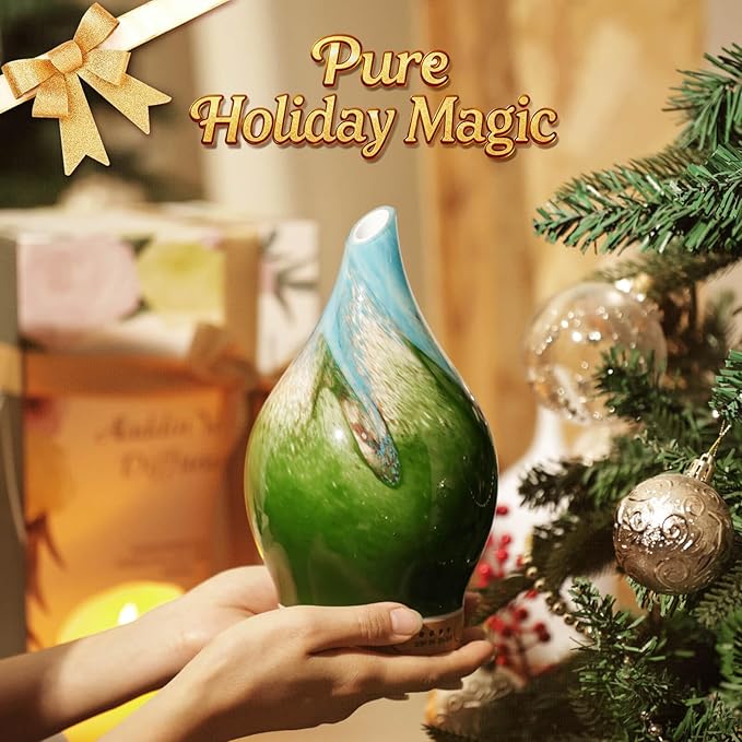 Porseme 150ml Essential Oil Diffuser Glass Color Changing Aroma Air Diffusers - Image 6