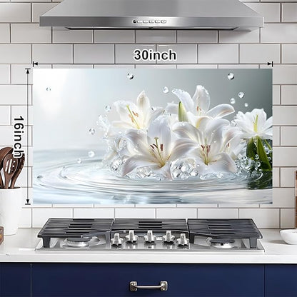 NYZE Kitchen Backsplash Stickers Waterproof Stove Backsplash Protector - Image 3