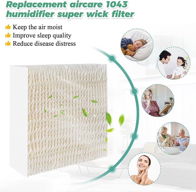 Techecook 1043 Super Humidifier Wick Filters Replacement - Image 3