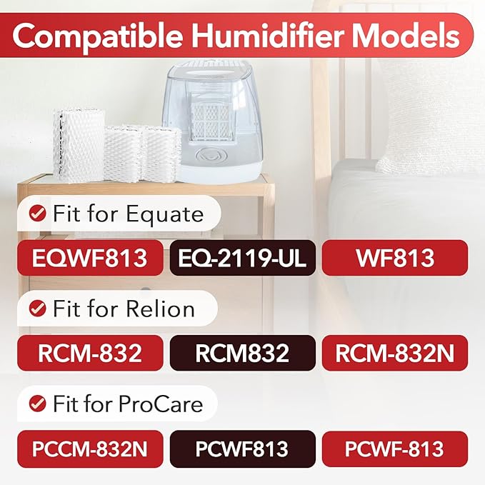 12 Pcs WF813 Humidifier Replacement Filters, Fit - Image 3