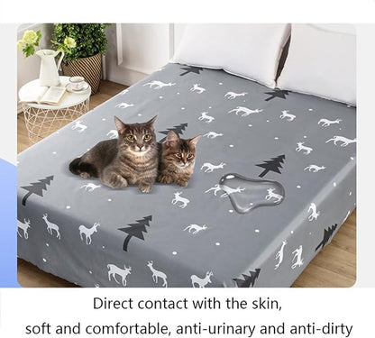 SIELUNO Waterproof Bed Sheet Flat Sheets Lightweight, Mattress Protector Sheet - Image 7