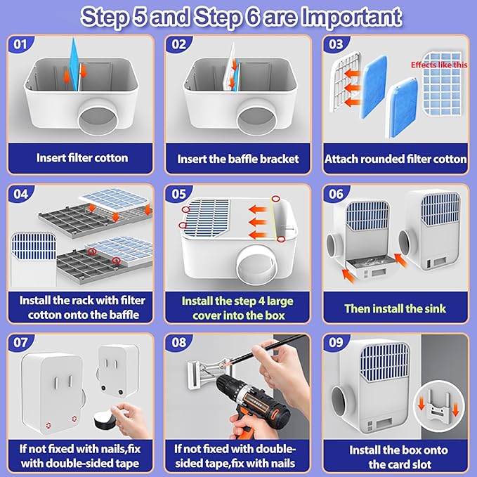 Upgraded Triple Filtration System Indoor Dryer Vent Kit, Indoor Dryer Vent - Image 9