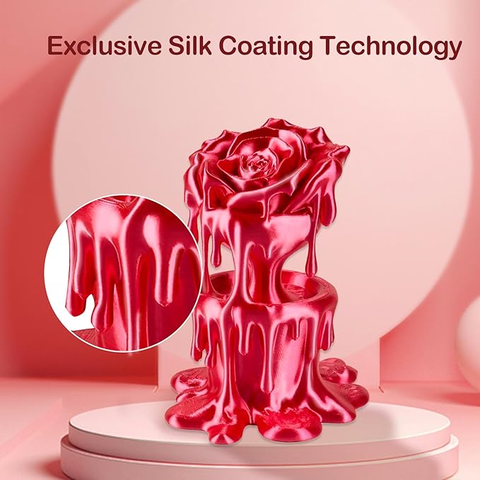 ERYONE Silk PLA Filament for 3D Printer, 1.75mm +/- 0.03mm, Silk Metallic - Image 2